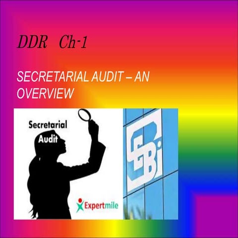 SECRETARIAL AUDIT –  AN OVERVIEW 