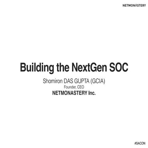 SACON16 - SOC Architecture