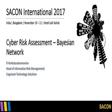 SACON - Cyber Risk Assessment Using Bayesian Network (R Venkat)