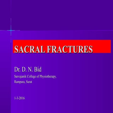Sacral fractures 