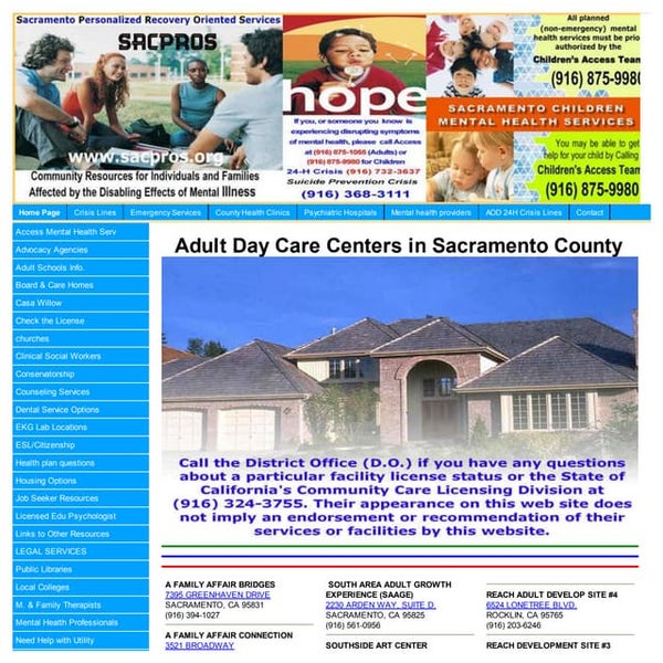 Sacramento County Board & Care Homes