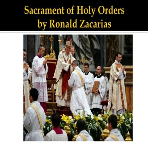 Sacrament of holy orders