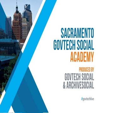 Sacramento GovTech Social Academy Keynote