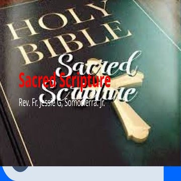 Understanding Sacred Scripture: Formation, Characteristics, and ...