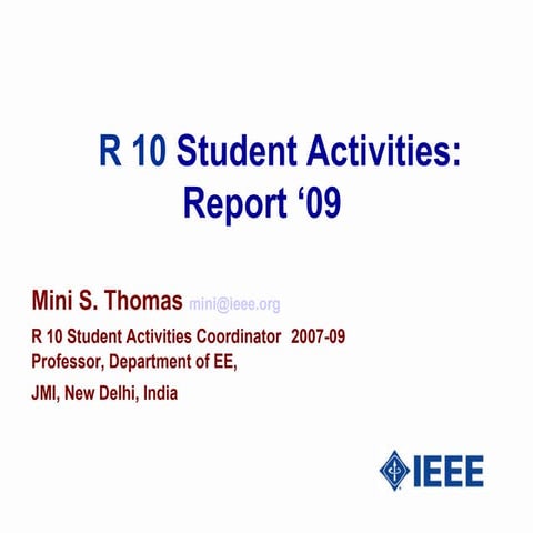 R10 SAC Report 2009