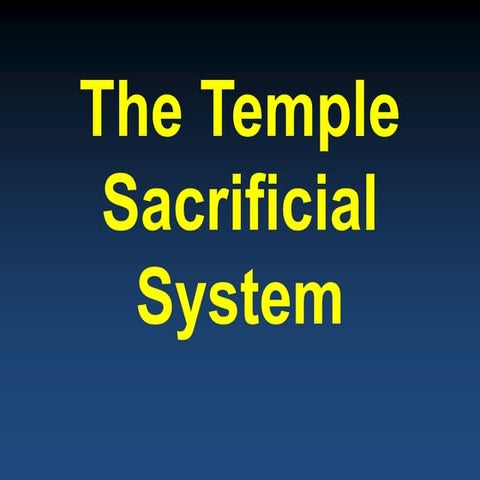 Sacrifices study | PPTX