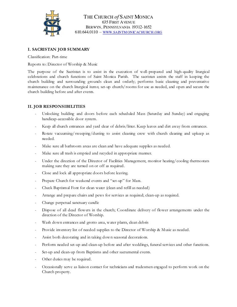 church cleaning jobs