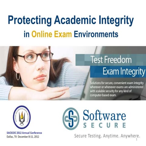SACSCOC 2012 -Protecting Academic Integrity in Online Exam Environments
