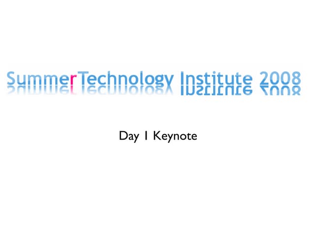 Sad61 Keynote