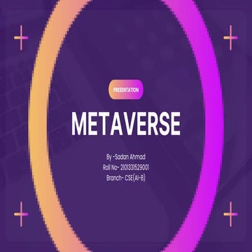 METAVERSE EFFECTS ON EMPLOYEMENT.pptxsnjs | PPTX