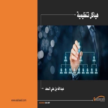 SADARAH-SSA-009.. هياكل تنظيمية