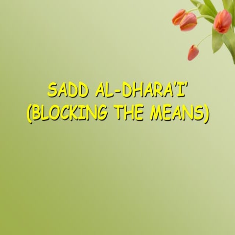 Sadd al dhara'i'
