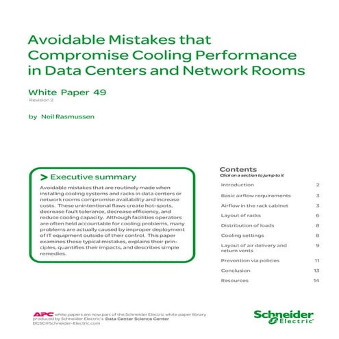 Cooling in Data Centers