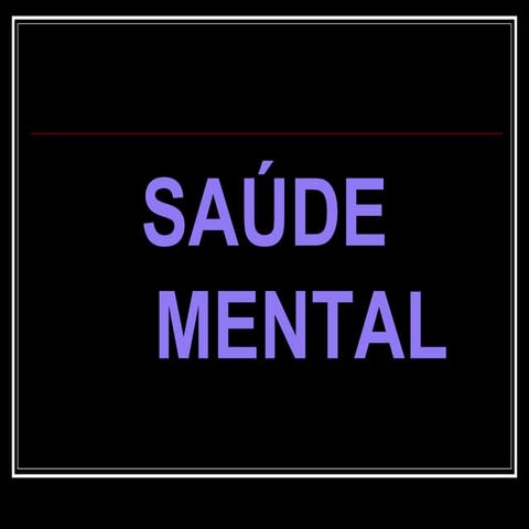 Saúde Mental 