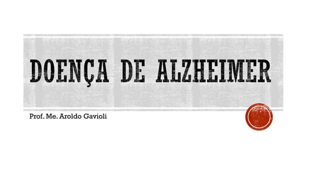 Doença de Alzheimer