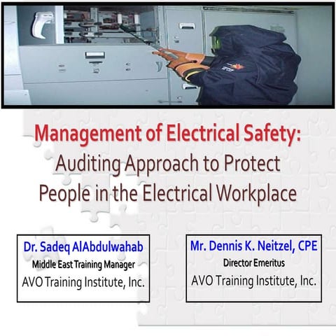 Sadeq abdulwahab  management of electrical safety