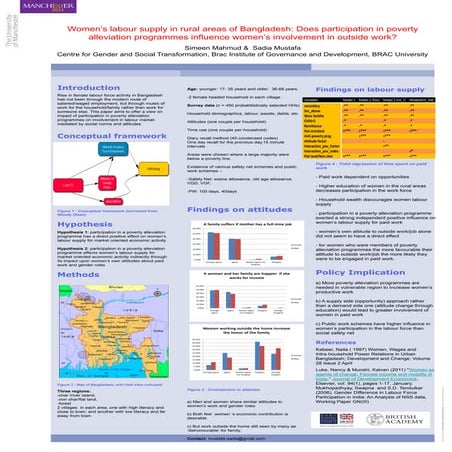 Power of Partnership conference: Poster (Simeen Mahmud and Sadia Mustafa)