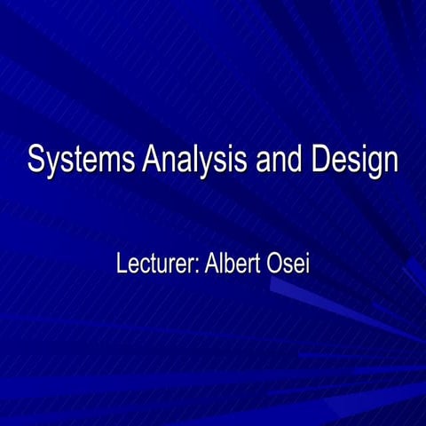 Systems Analysis
