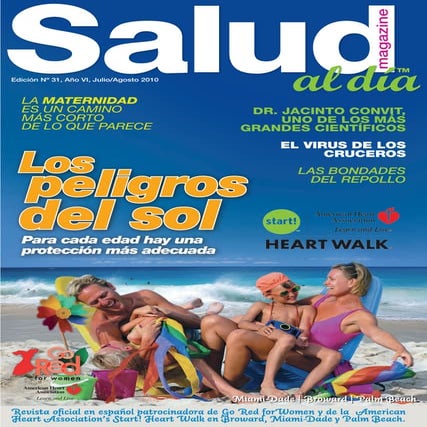 SALUD al dia magazine, Edicion # 31, Año VI, Julio Agosto 2010