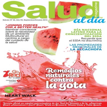 SALUD al dia magazine, Edicion # 32, Año VII, Sep Oct 2010