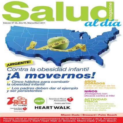 SALUD al dia magazine, Edicion # 35, Año VII, Mar Abr 2011