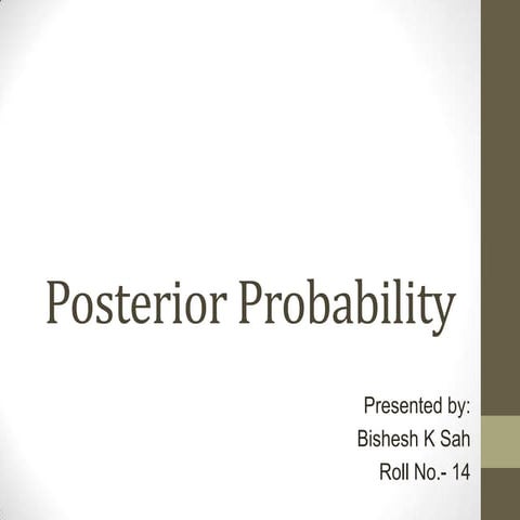 posterior probability