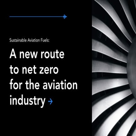 Sustainable aviation fuels: A new route to net zero for the aviation industry