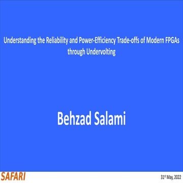 Understanding the Reliability and Power-Efficiency Trade-offs of Modern FPGAs...