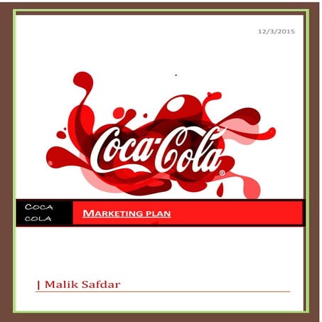 Malik Safdar saharan marketing plan