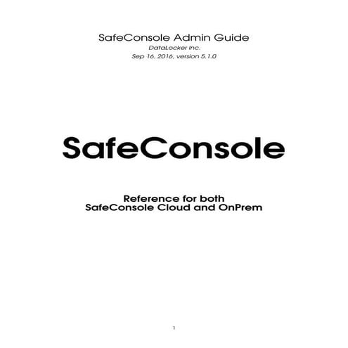 Safeconsole admin guide