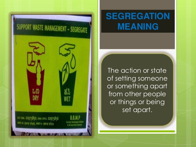 Safe disposal of waste