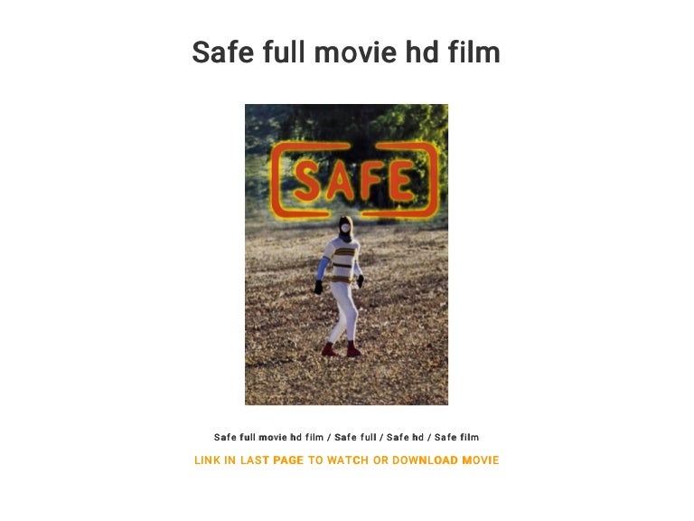 Safe full movie hd film