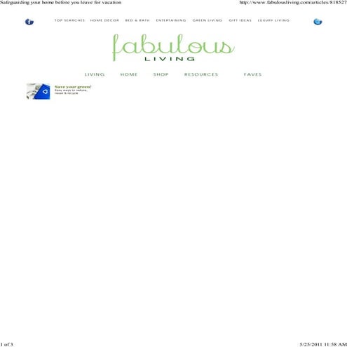 Safeguarding Your Home Before You Leave For Vacation