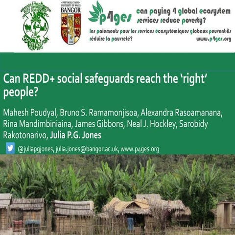 Can REDD+ social safeguards reach the 'right' people?