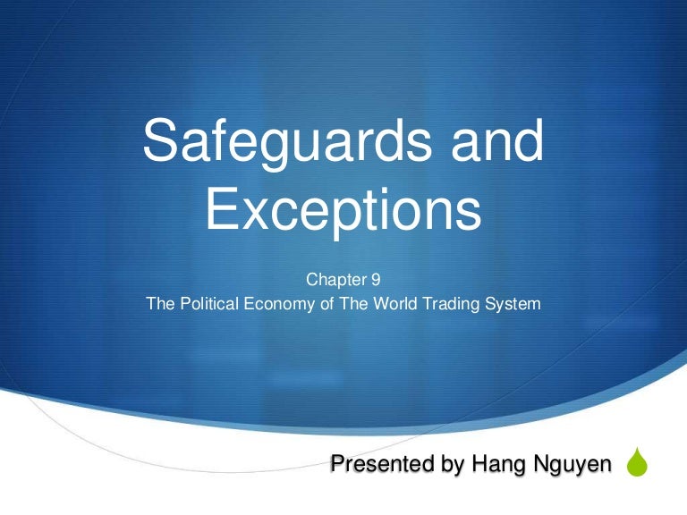 Safeguards and exceptions