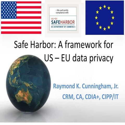 Safe Harbor: A framework for US – EU data privacy 