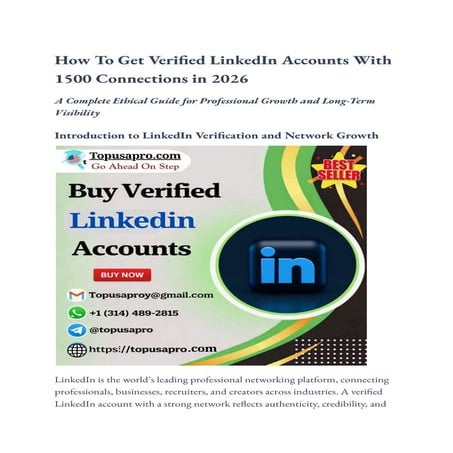 Safely Verified LinkedIn Accounts with Full Access and Secure Setup.pdf
