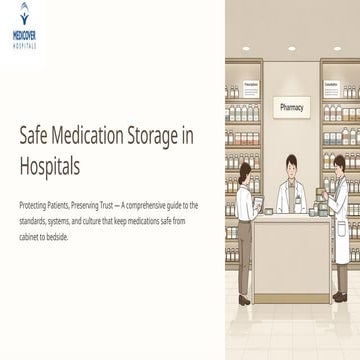 Comprehensive Guide to Safe Medication Storage in Hospitals: Standards ...