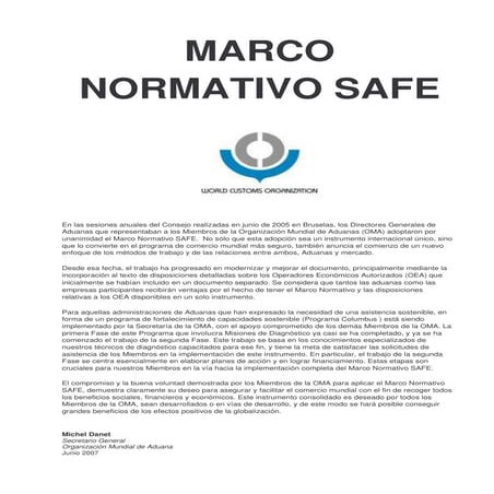 MARCO SAFE DE LA OMA