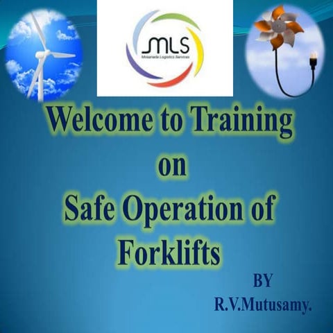 Safe operating of forklift