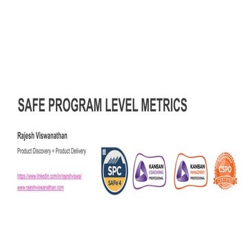 SAFe Program Level Metrics