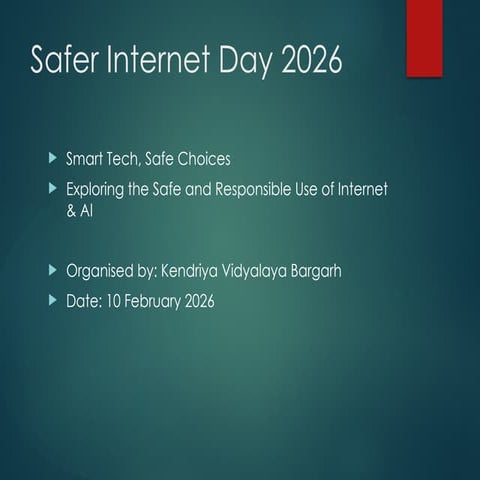 Safer Internet Day 2026: Smart Tech, Safe Choices for Responsible ...