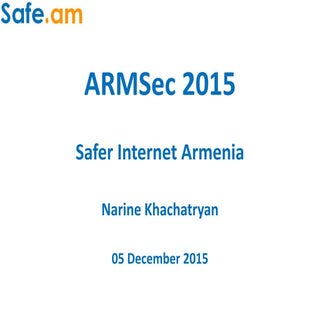 Safer Internet Armenia Narine Khach...