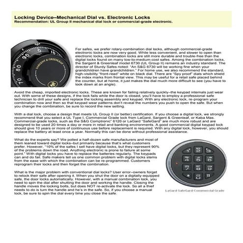 Safes locking device-_mechanical_locks_versus_electronic_locks