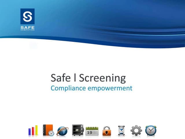 Safe screening meeting presentation