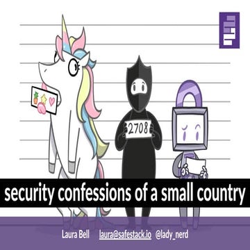 Security confessions of a small country