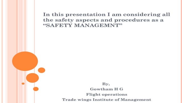 Aviation Safety Mangement