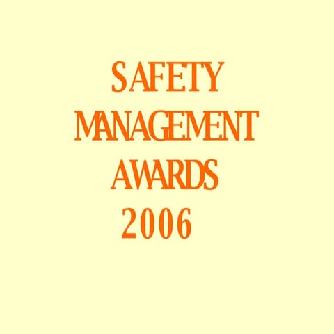 Safety Awards