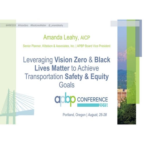 Achieving Transportation Safety & Equity Outcomes