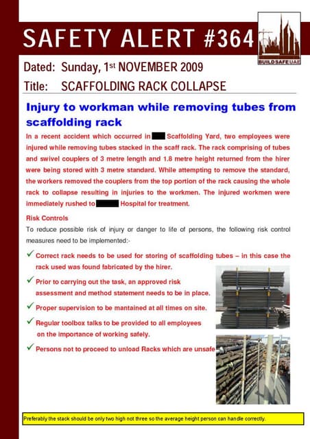 Safety Alert Using Defective Equipment | PDF